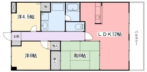 高岡中村コーポパートⅡ【10階】の間取り