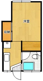 コーポふじ【201号室】の間取り