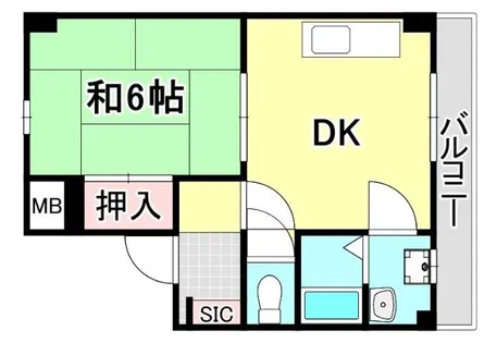 DITA笠松通【5階】の間取り