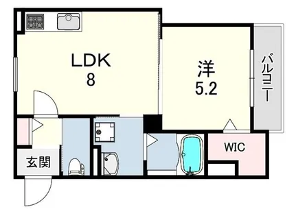ラモーナ東本町1【1階】の間取り