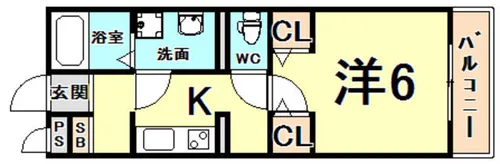 MONASO甲子園口【1階】の間取り