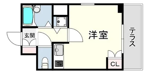 ジュネス本山【1階】の間取り
