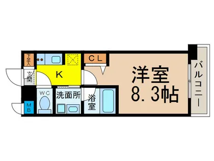 レーベスト志賀本通【10階】の間取り