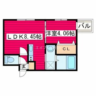 FERIO月寒中央【2階】の間取り