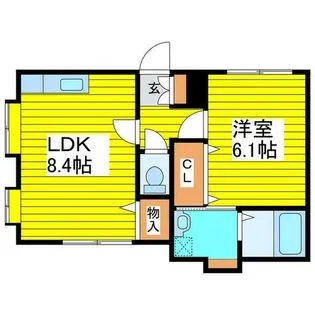 グランドール元町【10号室】の間取り