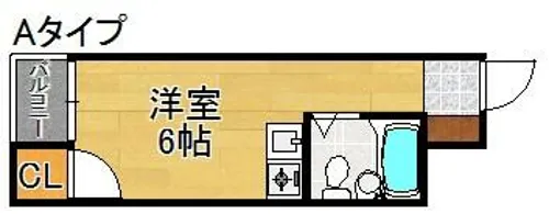 第一東洋ハイツ【4階】の間取り