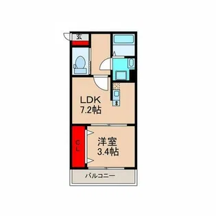 REGIES近大SouthⅡ【3階】の間取り