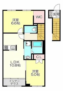 FORESTA【2階】の間取り