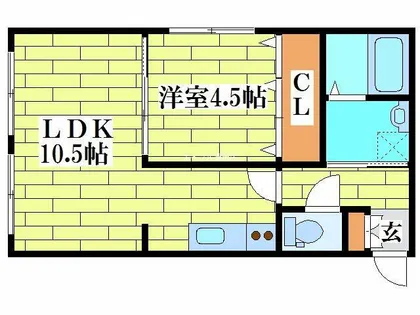 Chou Chou 大曲Ⅰ【106号室】の間取り