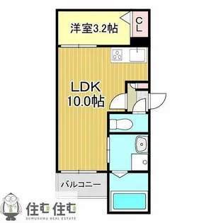 Jack miyukihommachiⅢ【1階】の間取り