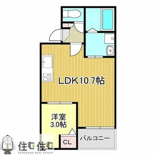 Jack miyukihommachiⅢ【1階】の間取り