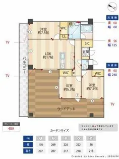 ラフィーネ鳥飼【7階】の間取り