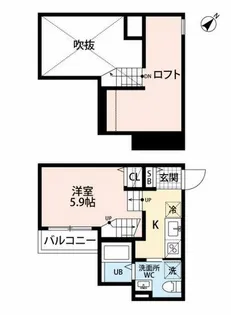 リヴェール香椎【1階】の間取り