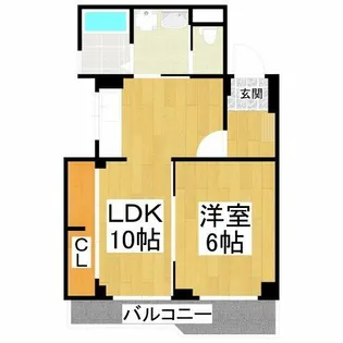 白鳳ビル北野田グリーンヒル【4階】の間取り