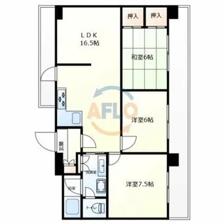カサ高津1番館【5階】の間取り