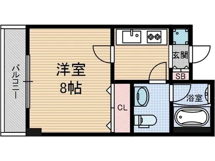 ヴェルドゥール茨木【2階】の間取り