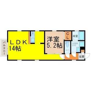 ソレイユ松原【2階】の間取り