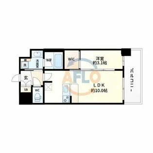 アーバングランデ新大阪【11階】の間取り