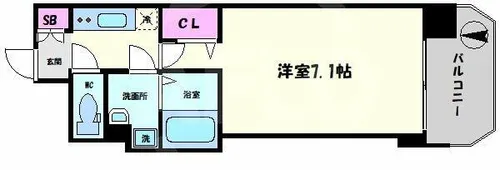 セレニテ日本橋プリエ【5階】の間取り