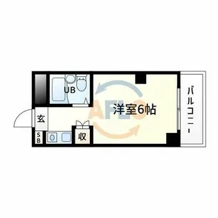 メゾン真法院【3階】の間取り