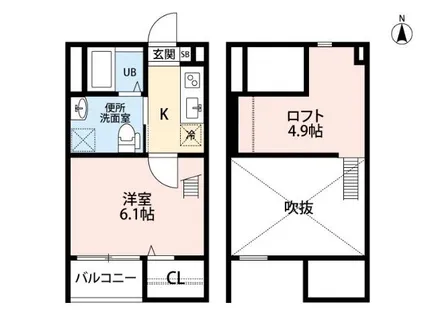 カーサ瑞穂【1階】の間取り