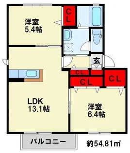 ティエラ【2階】の間取り