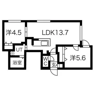 ブランシャールEK麻生【402号室】の間取り