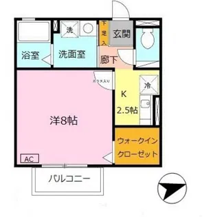 ハイツサーティーン【2階】の間取り