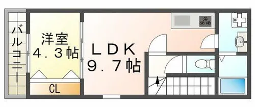ジーメゾン垂水【2階】の間取り