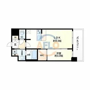 アーバングランデ新大阪【2階】の間取り