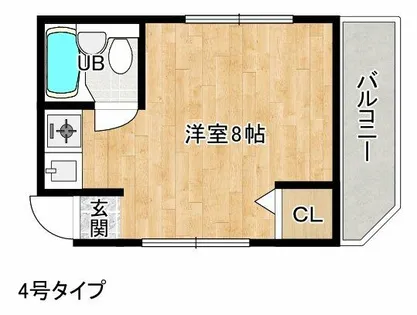 トゥインクル箕面【304号室】の間取り