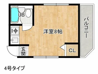 トゥインクル箕面【304号室】の間取り