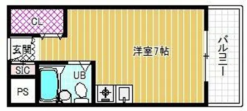 朋竹ハイツ【2階】の間取り