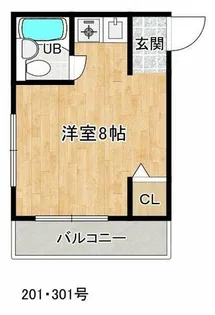 トゥインクル箕面【301号室】の間取り