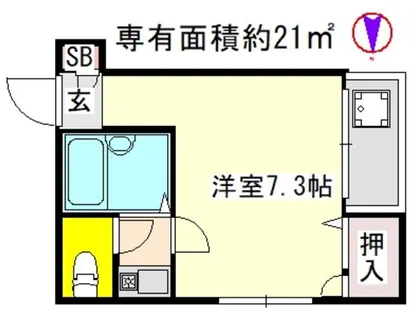 TOST栄洛館【2-A号室】の間取り