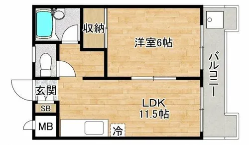 トゥリオーニ豊中南【4階】の間取り