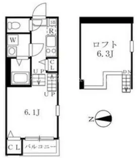 ハーモニーテラス愛知町【1階】の間取り