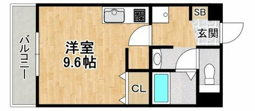 大阪府豊中市大字上新田【マンション】の間取り