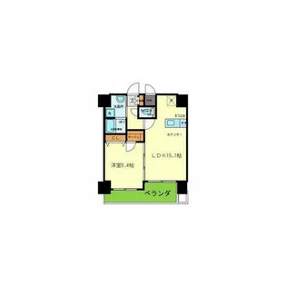 オルゴグラート森ノ宮南館【9階】の間取り
