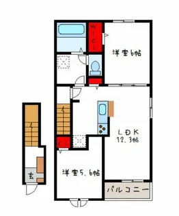 パーク プロムナード【2階】の間取り