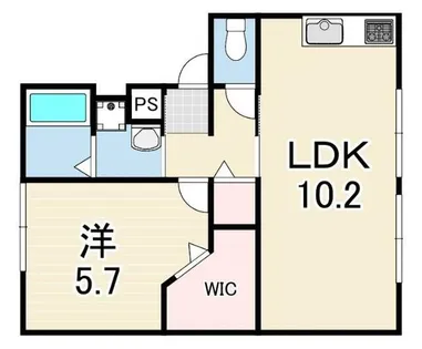 ビバーチェ西明石【1階】の間取り