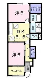 クライネ タック【1階】の間取り