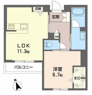 シャーメゾン 木の実【2階】の間取り