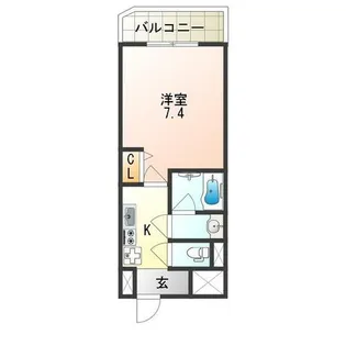 大阪府大阪市生野区新今里3丁目【マンション】の間取り
