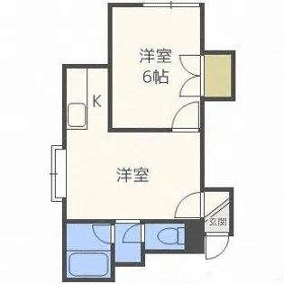グレースハイム新川【105号室】の間取り