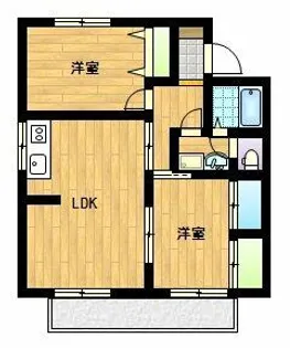 ユトリロ新栄【B-201号室】の間取り