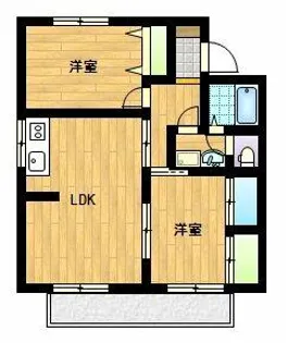 ユトリロ新栄【B-201号室】の間取り