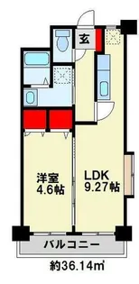 メディアパークⅡ【508号室】の間取り