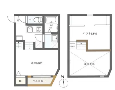 stage別府【205号室】の間取り