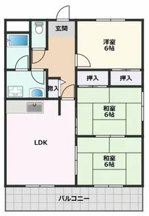 パークサイド山田【3階】の間取り